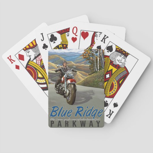 "Blue Ridge Mountains " Spielkarten (Rückseite)