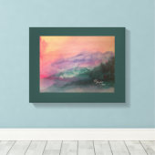 Blue Ridge Mountains Stretched Canvas Print Leinwanddruck (Insitu (Holzboden))