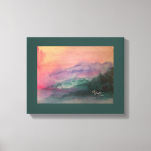 Blue Ridge Mountains Stretched Canvas Print Leinwanddruck