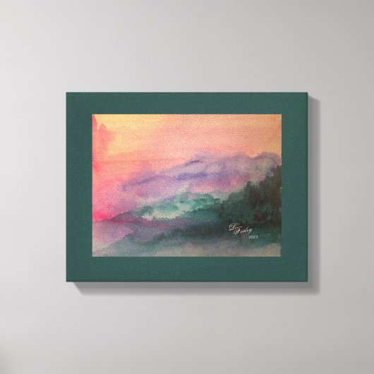 Blue Ridge Mountains Stretched Canvas Print Leinwanddruck (Vorderseite)