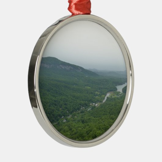 Blue Ridge Mountains-Tal Silbernes Ornament (Rechts)