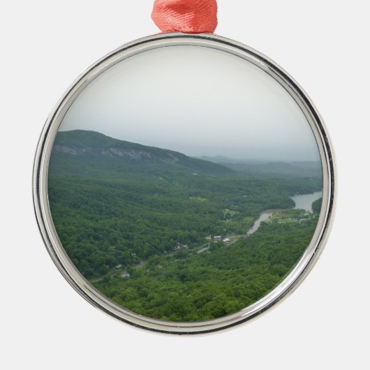 Blue Ridge Mountains-Tal Silbernes Ornament (Vorne)