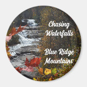 Blue Ridge Mountains Triple Falls NC Fotografy Magnet (Vorne)