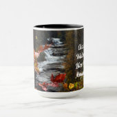 Blue Ridge Mountains Triple Falls NC Fotografy Tasse (Zentrum)