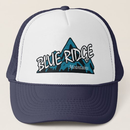 Blue Ridge Mountains Truckerkappe (Vorderseite)