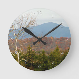 Blue Ridge Mountains VA Shenandoah Valley Foto Runde Wanduhr
