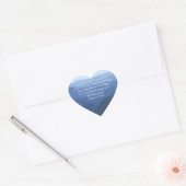 Blue Ridge Mountains Verse Heart Stickers (Umschlag)