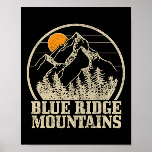 Blue Ridge Mountains Vintage Berge USA Amerika Poster