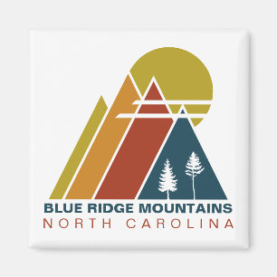 Blue Ridge Mountains Vintage Sonnenuntergang Souve Magnet