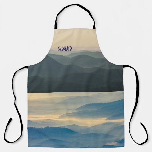 Blue Ridge Mountains Virginia Apron Schürze (Vorderseite)