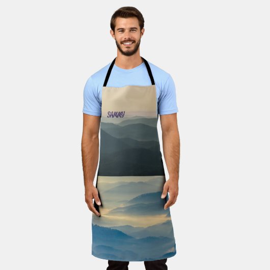 Blue Ridge Mountains Virginia Apron Schürze (Getragen)