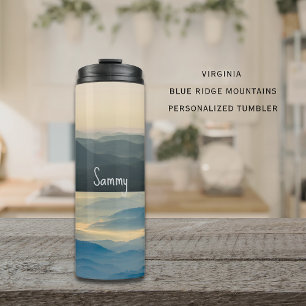 Blue Ridge Mountains Virginia Sonnenaufgang Thermosbecher