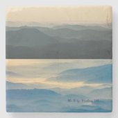 Blue Ridge Mountains Virginia Stone Coaster Steinuntersetzer (Vorderseite)