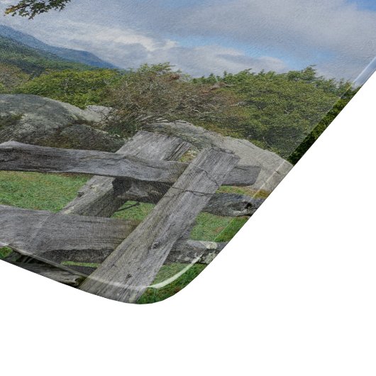 Blue Ridge Mountains Vista Cutting Board Schneidebrett (Ecke)