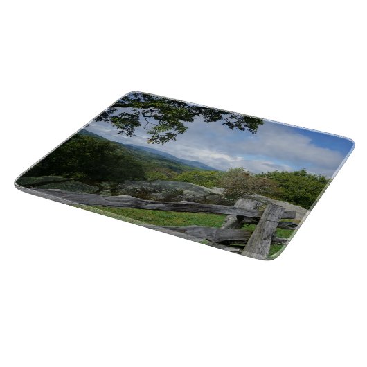 Blue Ridge Mountains Vista Cutting Board Schneidebrett (Ecke)