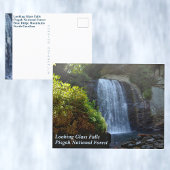 Blue Ridge Mountains Wasserfall Looking Glass Fall Postkarte