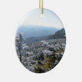 Blue Ridge Mountains Winter Keramikornament (Rechts)