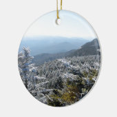 Blue Ridge Mountains Winter Keramikornament (Links)