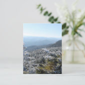 Blue Ridge Mountains Winter Postkarte (Stehend Vorderseite)