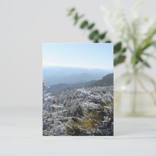 Blue Ridge Mountains Winter Postkarte (Stehend Vorderseite)
