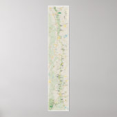 Blue Ridge Parkway 2026 map poster (Vorne)