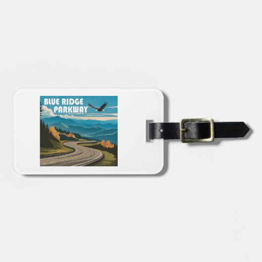 Blue Ridge Parkway Eagle Gepäckanhänger (Vorderseite horizontal)