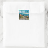 Blue Ridge Parkway Eagle Quadratischer Aufkleber (Tasche)