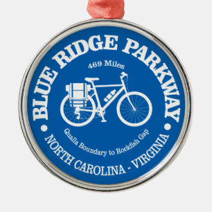 Blue Ridge Parkway (Fahrrad) Ornament Aus Metall