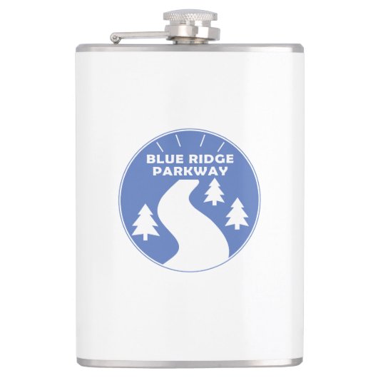 Blue Ridge Parkway Flachmann (Vorderseite)