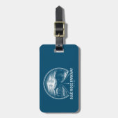 Blue Ridge Parkway Forest Gepäckanhänger (Vorderseite vertikal)