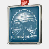 Blue Ridge Parkway Forest Ornament Aus Metall (Links)
