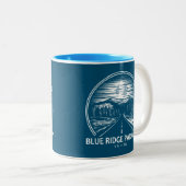 Blue Ridge Parkway Forest Zweifarbige Tasse (VorderseiteRechts)