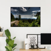 Blue Ridge Parkway HDR. Poster (Heimbüro)