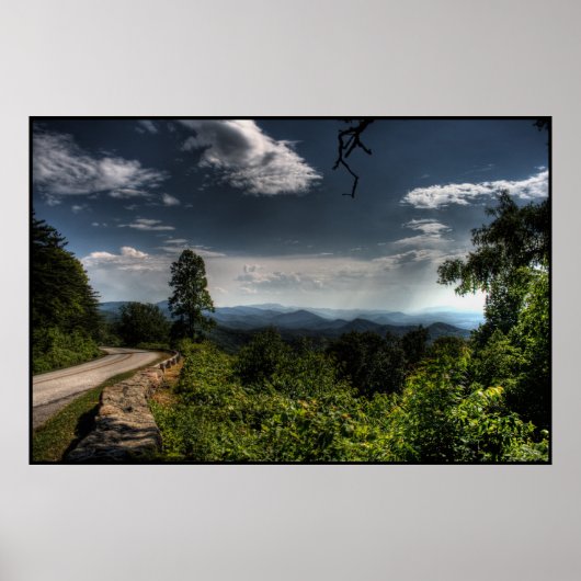 Blue Ridge Parkway HDR. Poster (Vorne)