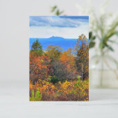 Blue Ridge Parkway Herbst Blick auf Pilotenberg Einladung (Stehend Vorderseite)