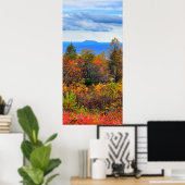 Blue Ridge Parkway Herbst Blick auf Pilotenberg Poster (Heimbüro)