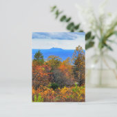 Blue Ridge Parkway Herbst Blick auf Pilotenberg Postkarte (Stehend Vorderseite)