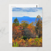 Blue Ridge Parkway Herbst Blick auf Pilotenberg Postkarte (Vorne/Hinten)