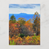 Blue Ridge Parkway Herbst Blick auf Pilotenberg Postkarte (Vorderseite)
