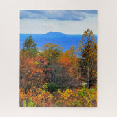 Blue Ridge Parkway Herbst Blick auf Pilotenberg Puzzle (Vertikal)