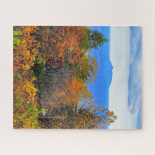 Blue Ridge Parkway Herbst Blick auf Pilotenberg Puzzle (Horizontal)