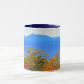 Blue Ridge Parkway Herbst Blick auf Pilotenberg Tasse (Zentrum)