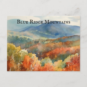 Blue Ridge Parkway Herbst-Gebirgs-Feiertagskarte Postkarte