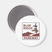 Blue Ridge Parkway Highway Road Trip Magnet (Vorderseite/Rückseite)