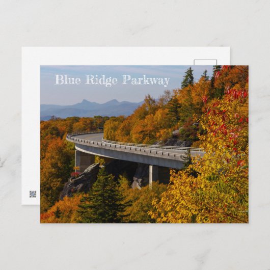Blue Ridge Parkway im Herbst Postkarte (Vorne/Hinten)