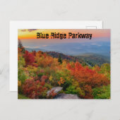 Blue Ridge Parkway im Herbst Postkarte (Vorne/Hinten)