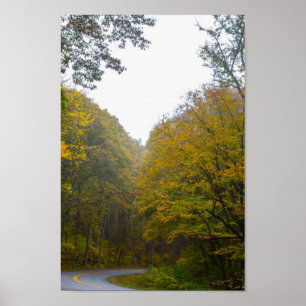 Blue Ridge Parkway im Herbst, Virginia Poster