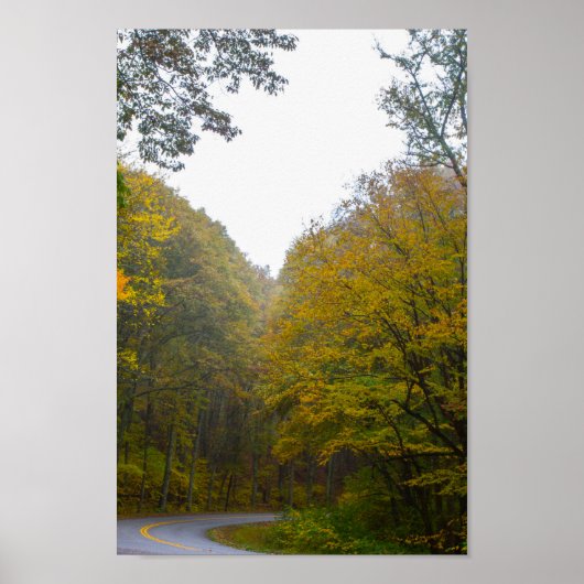 Blue Ridge Parkway in Herbst, Virginia Poster (Vorne)