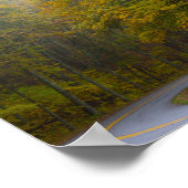 Blue Ridge Parkway in Herbst, Virginia Poster (Ecke)