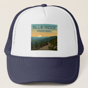 Blue Ridge Parkway Landschaft Truckerkappe